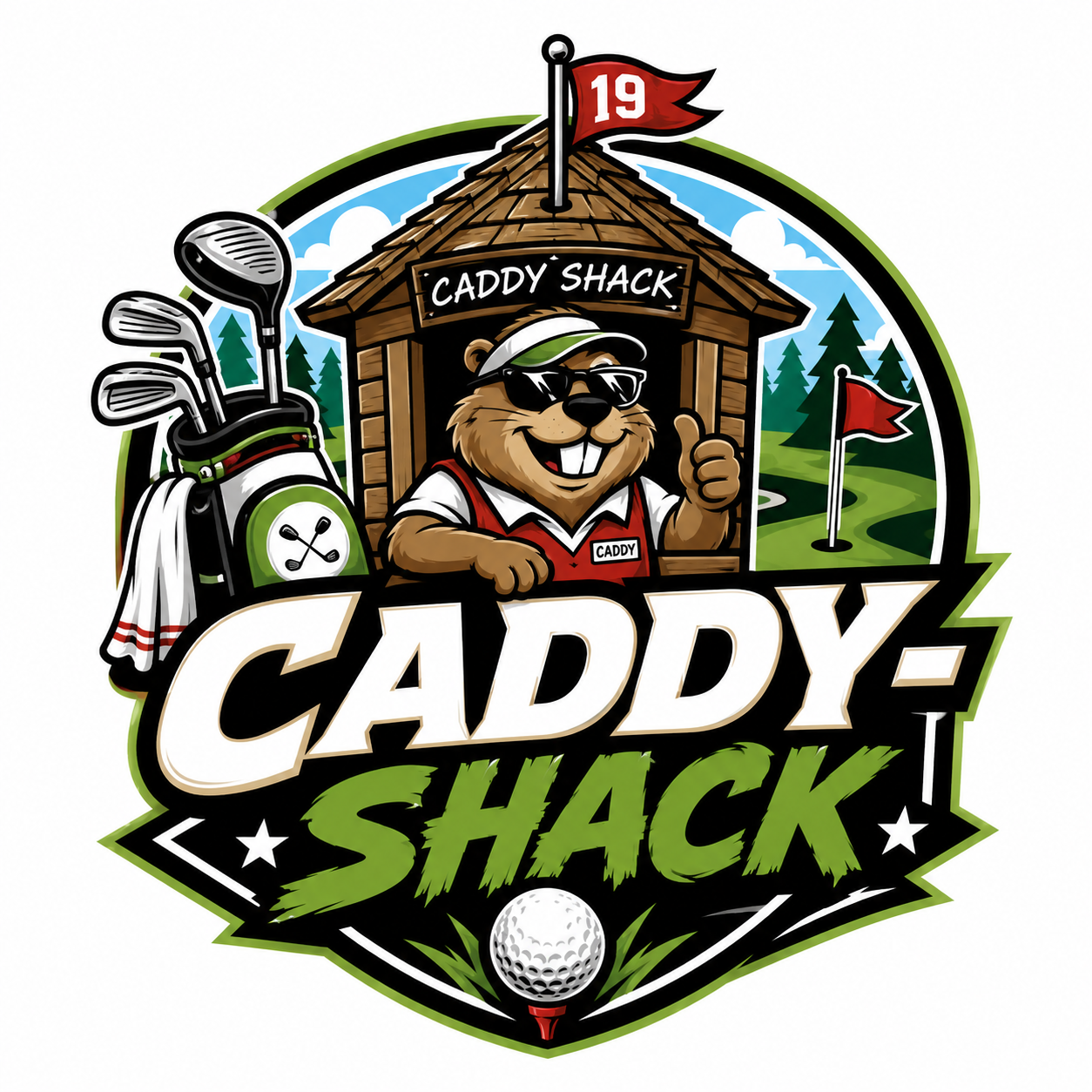 Caddy-shack logo